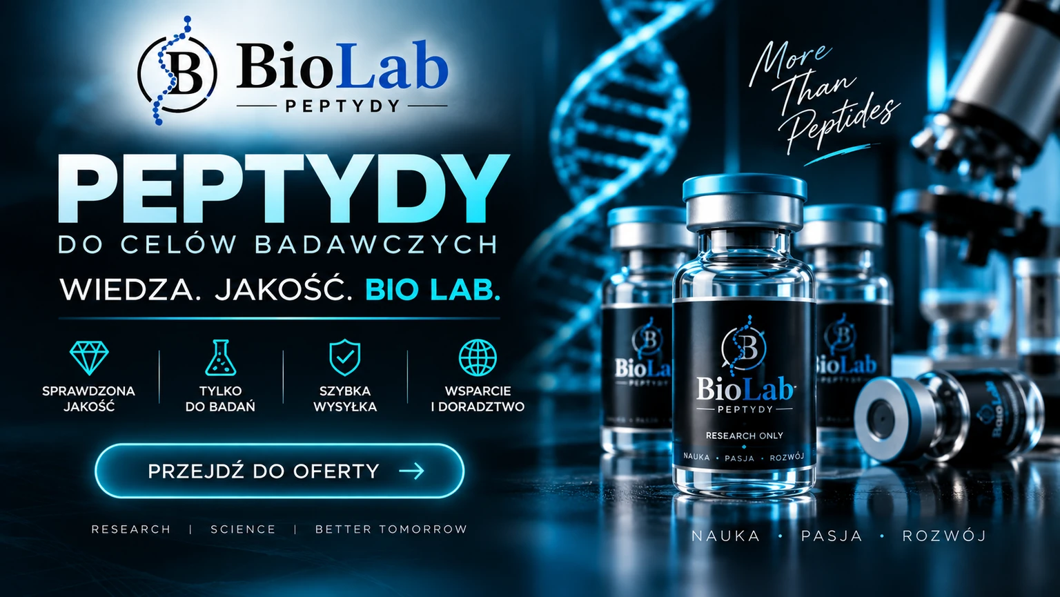 BioLab Peptydy. Peptydy do celów badawczych. Przejdź do oferty.